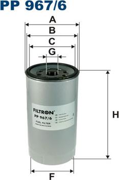 Filtron PP967/6 - Топливный фильтр autosila-amz.com