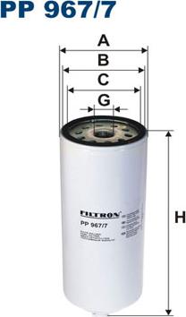 Filtron PP967/7 - Топливный фильтр autosila-amz.com