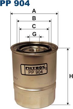 Filtron PP904 - Топливный фильтр autosila-amz.com