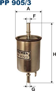 Filtron PP905/3 - Топливный фильтр autosila-amz.com