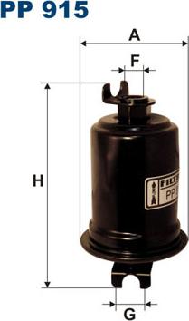 Filtron PP915 - Топливный фильтр autosila-amz.com