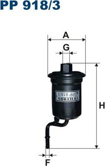 Filtron PP918/3 - Топливный фильтр autosila-amz.com