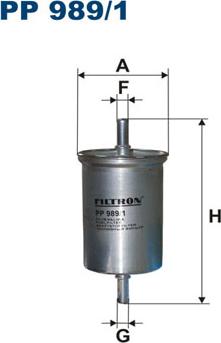 Filtron PP989/1 - Топливный фильтр autosila-amz.com