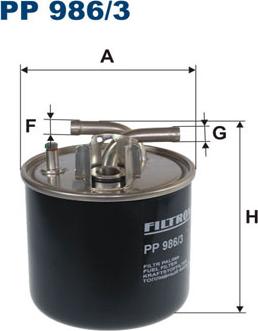 Filtron PP986/3 - Топливный фильтр autosila-amz.com