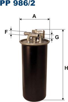 Filtron PP986/2 - Топливный фильтр autosila-amz.com