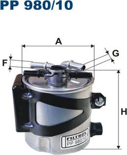 Filtron PP980/10 - Топливный фильтр autosila-amz.com