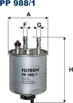 Filtron PP988/1 - Топливный фильтр autosila-amz.com