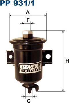 Filtron PP931/1 - Топливный фильтр autosila-amz.com