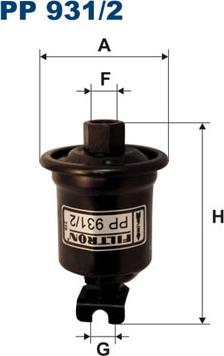 Filtron PP931/2 - Топливный фильтр autosila-amz.com