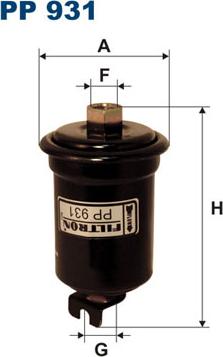 Filtron PP931 - Топливный фильтр autosila-amz.com