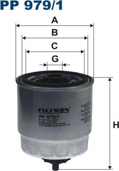 Filtron PP979/1 - Топливный фильтр autosila-amz.com