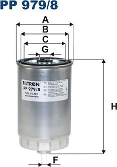 Filtron PP 979/8 - Топливный фильтр autosila-amz.com