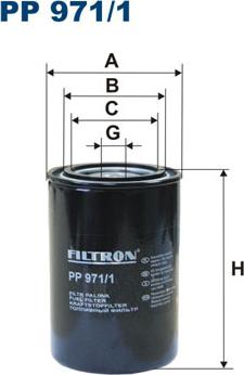 Filtron PP971/1 - Топливный фильтр autosila-amz.com