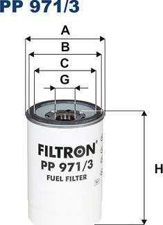 Filtron PP971/3 - Фильтр топливный autosila-amz.com