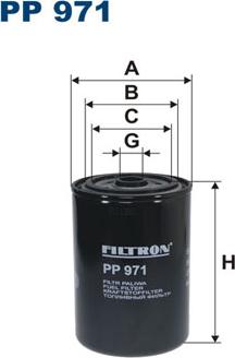 Filtron PP971 - Топливный фильтр autosila-amz.com