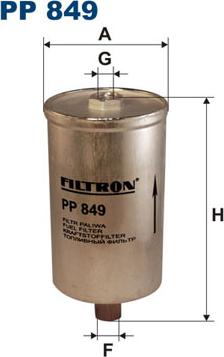 Filtron PP849 - Топливный фильтр autosila-amz.com