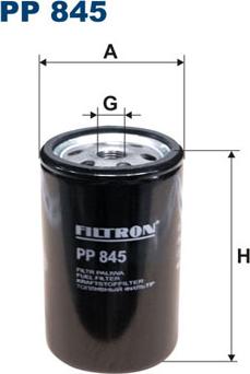 Filtron PP845 - Топливный фильтр autosila-amz.com