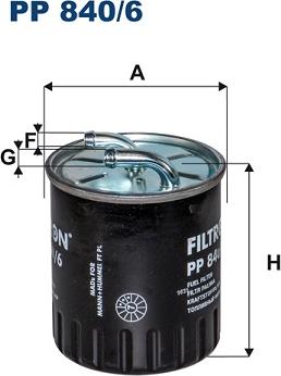 Filtron PP840/6 - Топливный фильтр autosila-amz.com