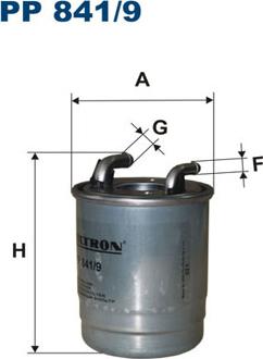 Filtron PP841/9 - Топливный фильтр autosila-amz.com