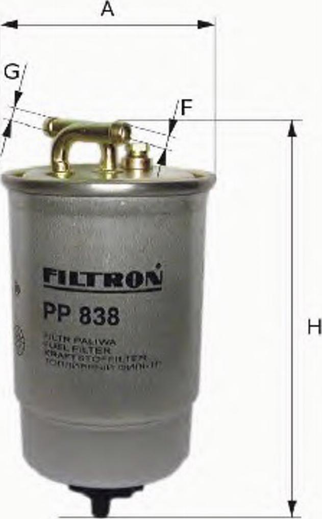 Filtron PP 841/6 - Топливный фильтр autosila-amz.com