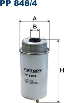 Filtron PP848/4 - Топливный фильтр autosila-amz.com