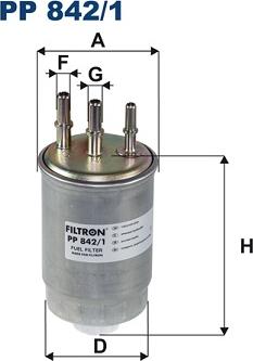 Filtron PP 842/1 - Топливный фильтр autosila-amz.com