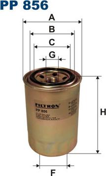 Filtron PP856 - Топливный фильтр autosila-amz.com