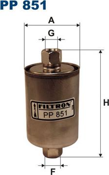 Filtron PP851 - Топливный фильтр autosila-amz.com