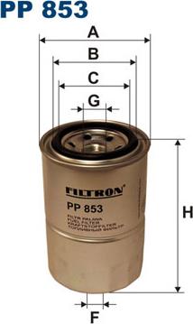 Filtron PP853 - Топливный фильтр autosila-amz.com