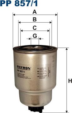 Filtron PP857/1 - Топливный фильтр autosila-amz.com