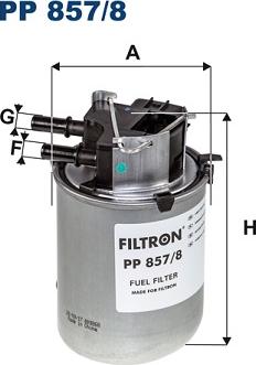Filtron PP857/8 - Топливный фильтр autosila-amz.com