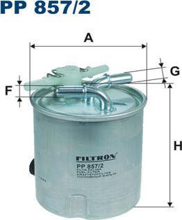 Filtron PP857/2 - Топливный фильтр autosila-amz.com