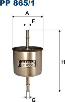 Filtron PP865/1 - Топливный фильтр autosila-amz.com