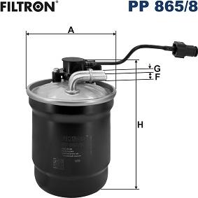 Filtron PP 865/8 - Топливный фильтр autosila-amz.com