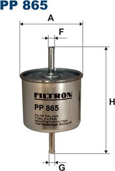 Filtron PP865 - Топливный фильтр autosila-amz.com