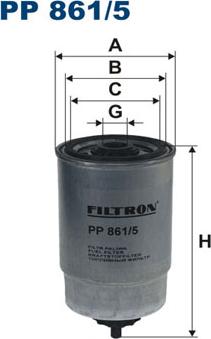 Filtron PP861/5 - Топливный фильтр autosila-amz.com