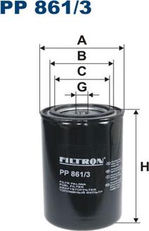 Filtron PP861/3 - Топливный фильтр autosila-amz.com