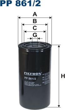 Filtron PP861/2 - KC7 Фильтр топл._Iveco DAF (Trucks) autosila-amz.com