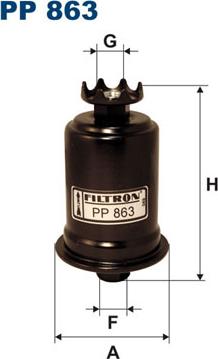 Filtron PP863 - Топливный фильтр autosila-amz.com
