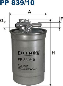 Filtron PP839/10 - Топливный фильтр autosila-amz.com