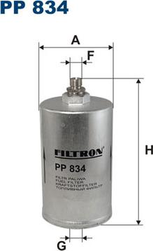 Filtron PP834 - Топливный фильтр autosila-amz.com