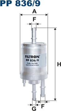 Filtron PP836/9 - Топливный фильтр autosila-amz.com