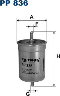 Filtron PP836 - Топливный фильтр autosila-amz.com