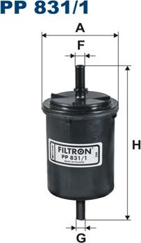 Filtron PP831/1 - Топливный фильтр autosila-amz.com