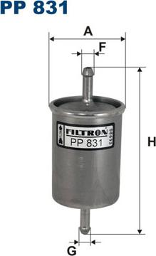 Filtron PP831 - Топливный фильтр autosila-amz.com