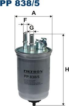 Filtron PP838/5 - Топливный фильтр autosila-amz.com