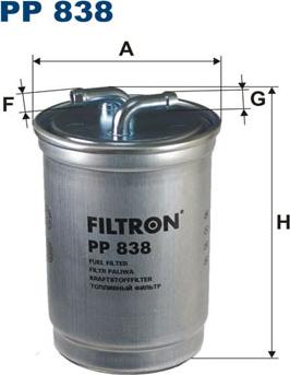 Filtron PP838 - Топливный фильтр autosila-amz.com