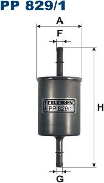 Filtron PP829/1 - Топливный фильтр autosila-amz.com