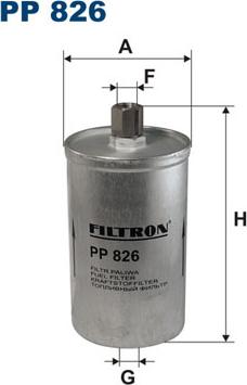 Filtron PP826 - Топливный фильтр autosila-amz.com