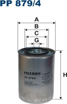 Filtron PP879/4 - Топливный фильтр autosila-amz.com